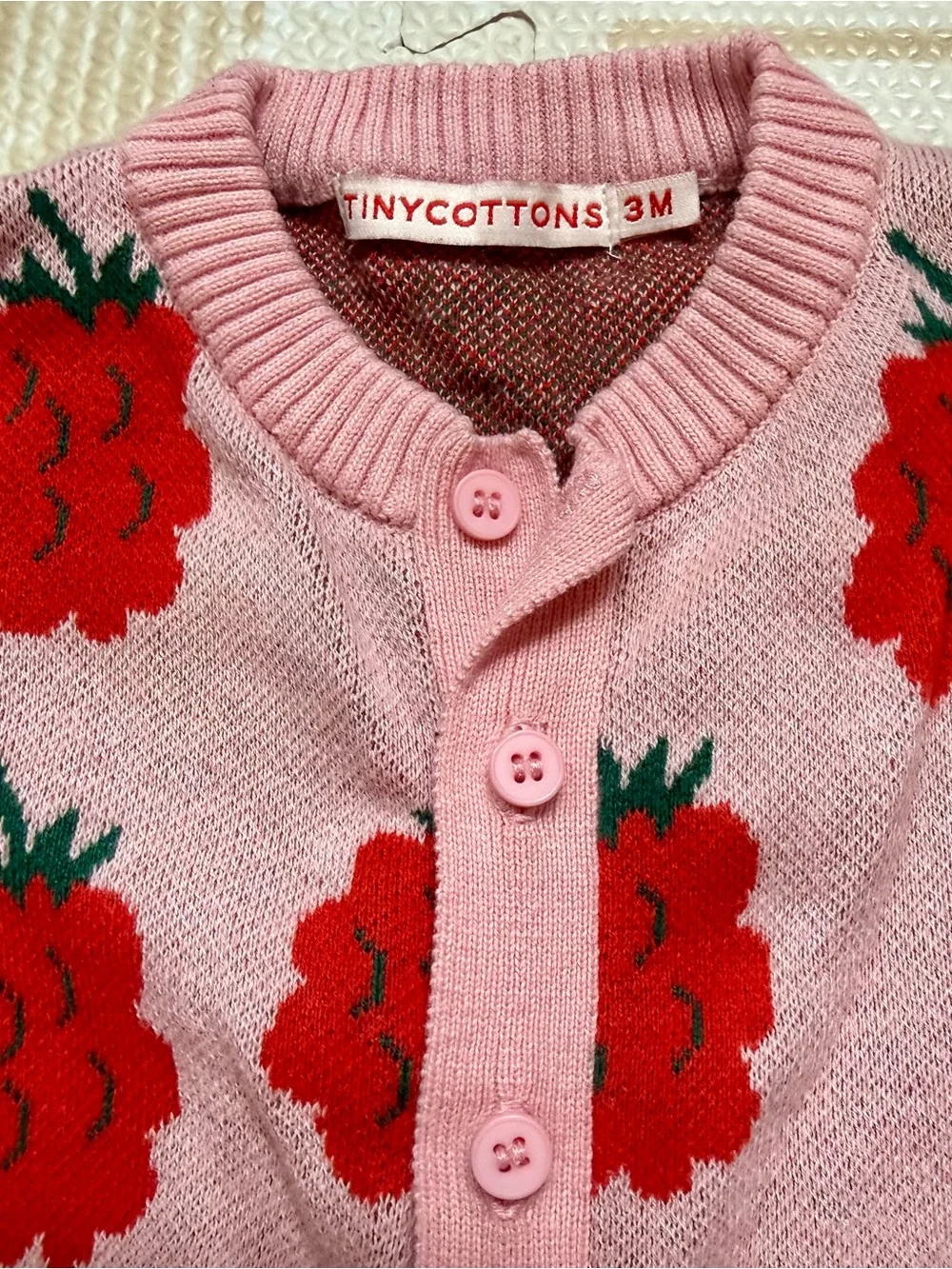 Tiny Cottons Pink Raspberry Knit One-Piece